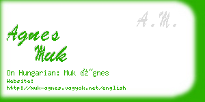 agnes muk business card